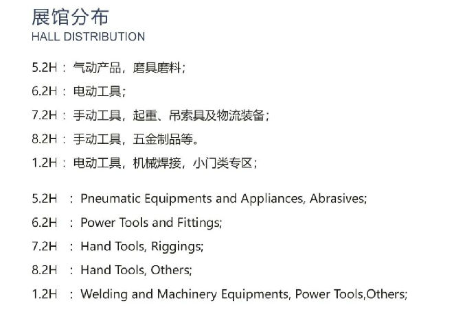 2020第三十四届中国国际五金博览会观众参观指南(图7)