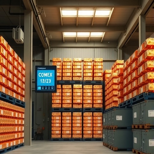 COMEX铜库存下降200吨，市场供应紧张持续(图1)